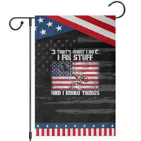 Patriotic Mechanic American Flag Car Repairman Garden Flag
