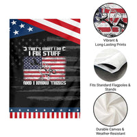 Patriotic Mechanic American Flag Car Repairman Garden Flag