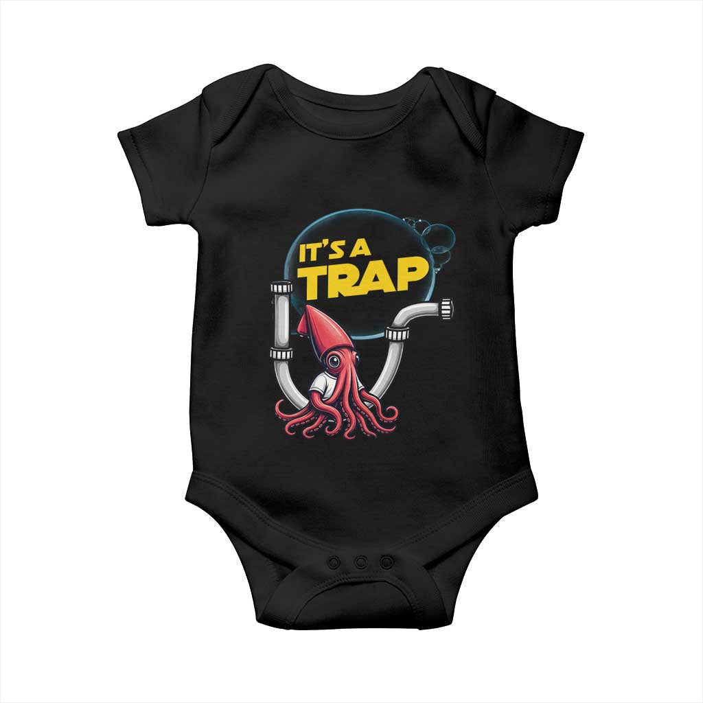Funny Plumbing Plumber Baby Onesie It Is A Trap - Wonder Print Shop