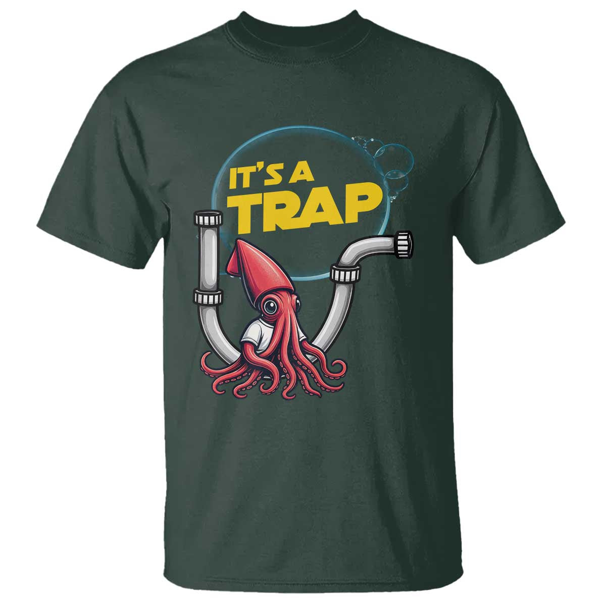 Funny Plumbing Plumber T Shirt It Is A Trap - Wonder Print Shop