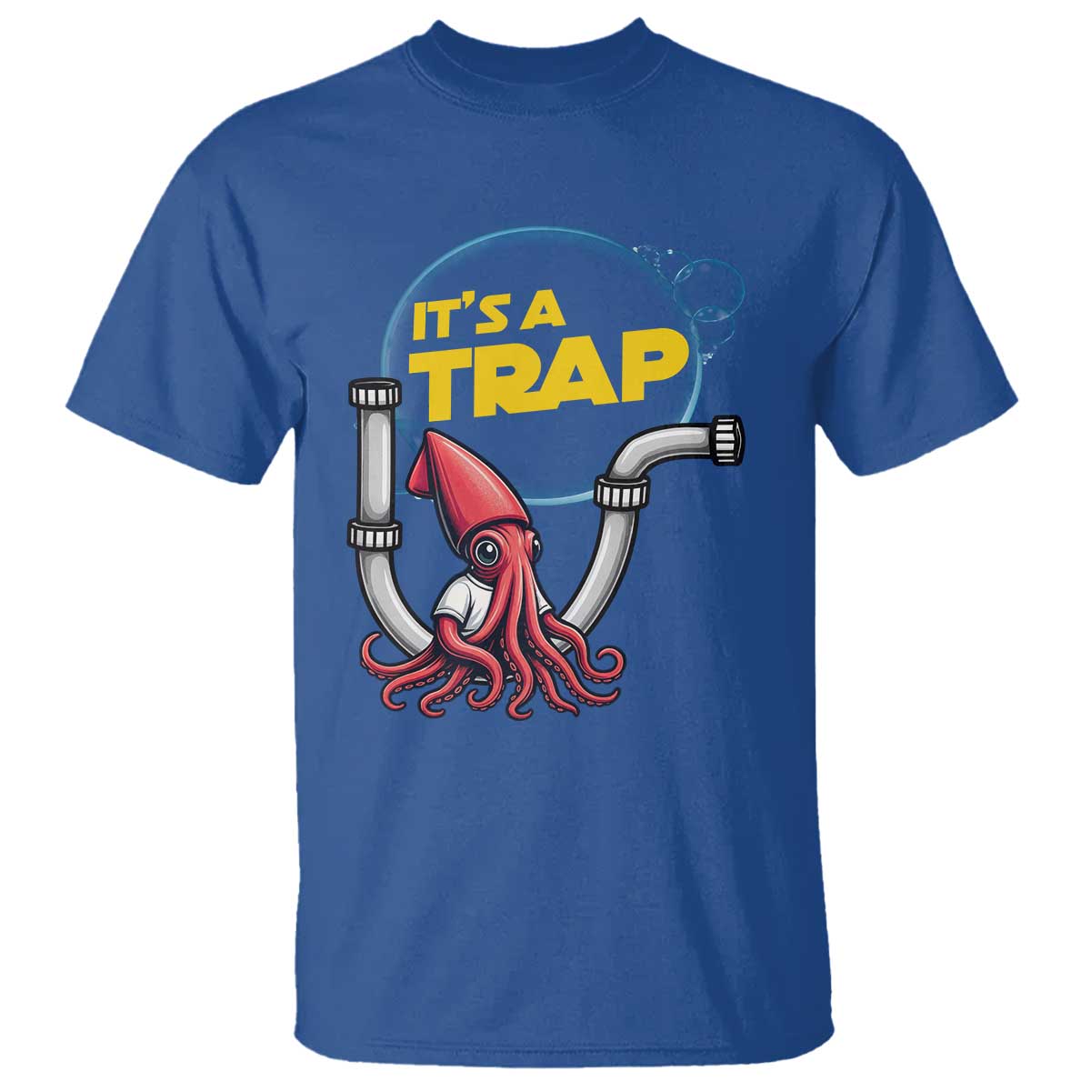 Funny Plumbing Plumber T Shirt It Is A Trap - Wonder Print Shop