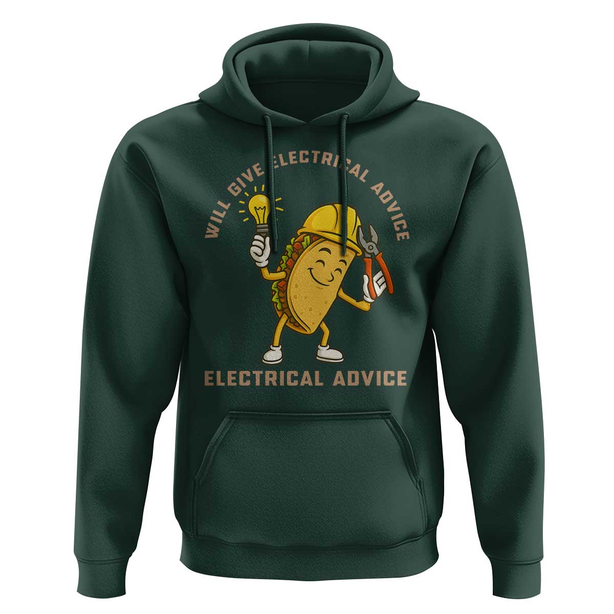 Funny Electrician Hoodie This Electrician Will Work For Tacos - Wonder Print Shop