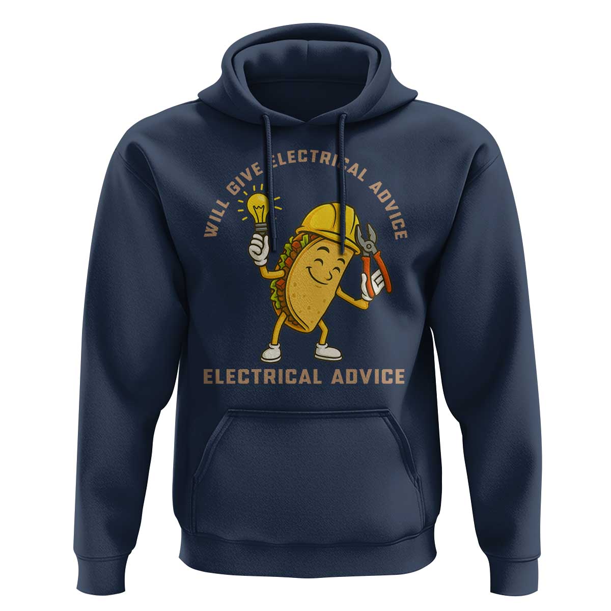 Funny Electrician Hoodie This Electrician Will Work For Tacos - Wonder Print Shop