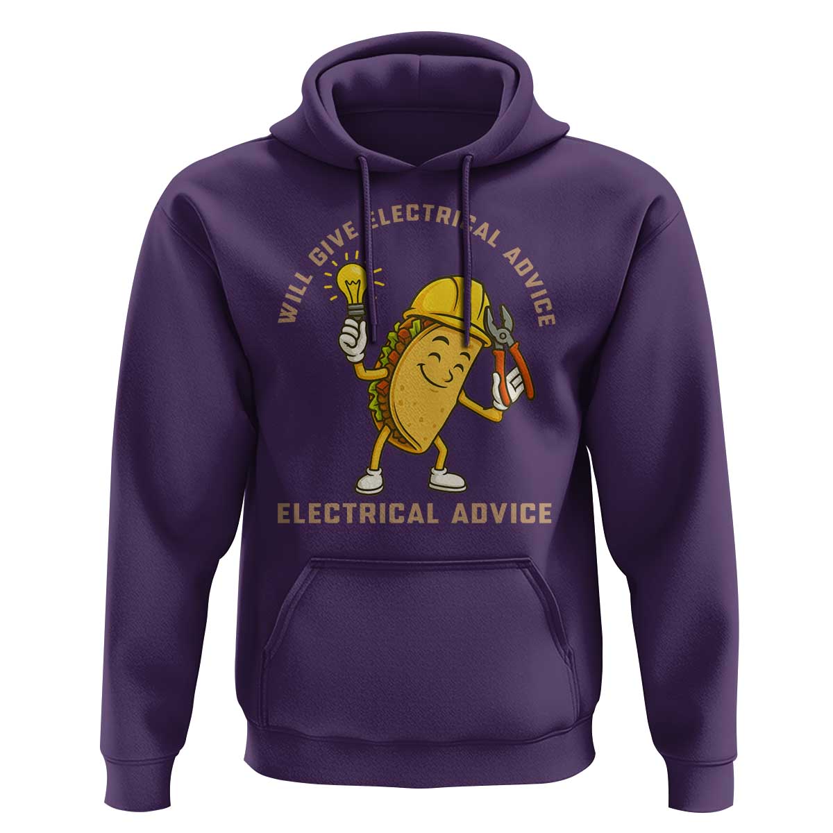 Funny Electrician Hoodie This Electrician Will Work For Tacos - Wonder Print Shop