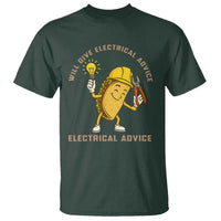 Funny Electrician T Shirt This Electrician Will Work For Tacos - Wonder Print Shop