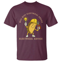 Funny Electrician T Shirt This Electrician Will Work For Tacos - Wonder Print Shop