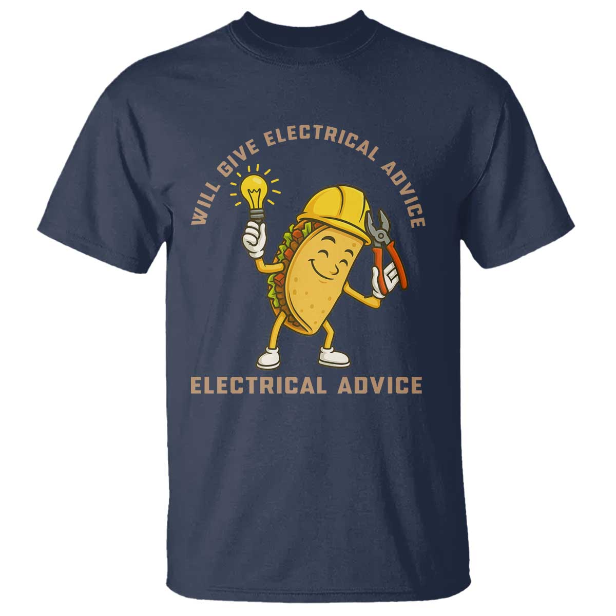 Funny Electrician T Shirt This Electrician Will Work For Tacos - Wonder Print Shop