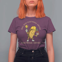 Funny Electrician T Shirt For Women This Electrician Will Work For Tacos - Wonder Print Shop