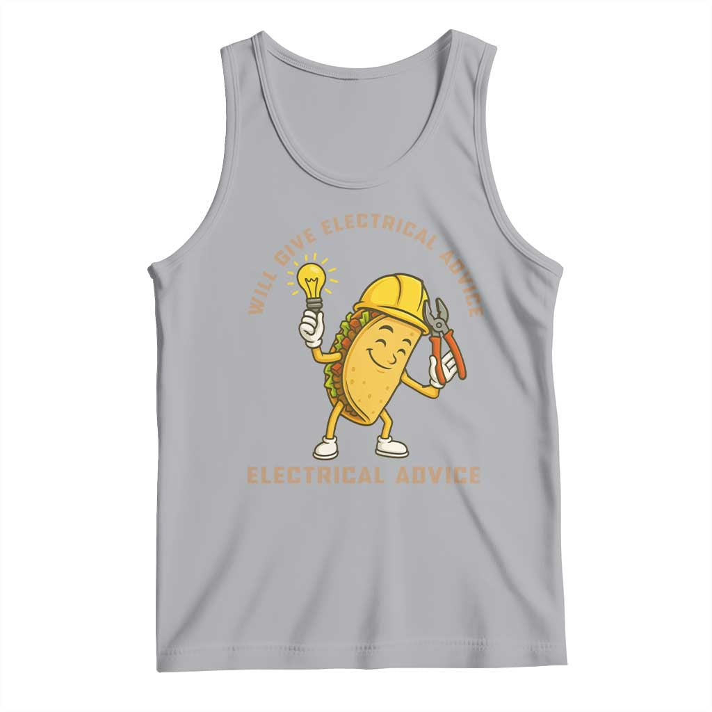 Funny Electrician Tank Top This Electrician Will Work For Tacos - Wonder Print Shop