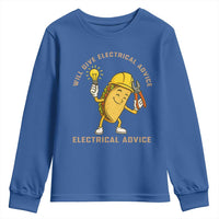 Funny Electrician Youth Sweatshirt This Electrician Will Work For Tacos - Wonder Print Shop