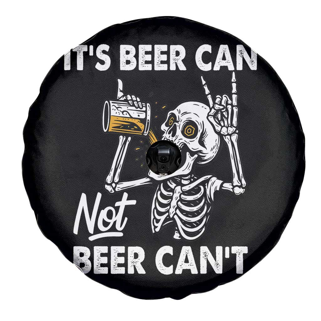 Funny Skeleton Beer Spare Tire Cover It Is Beer Can Not Beer Can Not - Wonder Print Shop