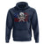 Skeleton Mechanic Hoodie American Flag Patriotic Car Repair - Wonder Print Shop