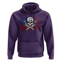 Skeleton Mechanic Hoodie American Flag Patriotic Car Repair - Wonder Print Shop