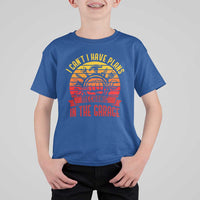 Funny Car Mechanic T Shirt For Kid I Cant I Have Plans In The Garage - Wonder Print Shop