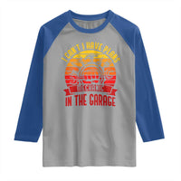 Funny Car Mechanic Raglan Shirt I Cant I Have Plans In The Garage - Wonder Print Shop