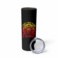 Funny Car Mechanic Skinny Tumbler I Cant I Have Plans In The Garage
