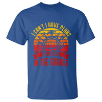 Funny Car Mechanic T Shirt I Cant I Have Plans In The Garage - Wonder Print Shop