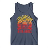 Funny Car Mechanic Tank Top I Cant I Have Plans In The Garage - Wonder Print Shop