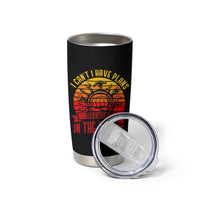 Funny Car Mechanic Tumbler Cup I Cant I Have Plans In The Garage