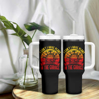 Funny Car Mechanic Tumbler With Handle I Cant I Have Plans In The Garage