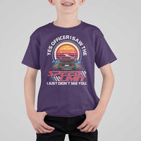 Funny Car Mechanic T Shirt For Kid Yes Officer I Saw The Speed Limit I Just Did Not See You - Wonder Print Shop