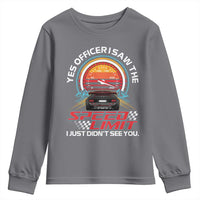 Funny Car Mechanic Youth Sweatshirt Yes Officer I Saw The Speed Limit I Just Did Not See You - Wonder Print Shop