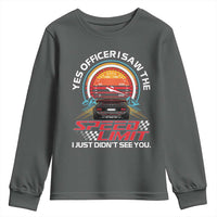 Funny Car Mechanic Youth Sweatshirt Yes Officer I Saw The Speed Limit I Just Did Not See You - Wonder Print Shop