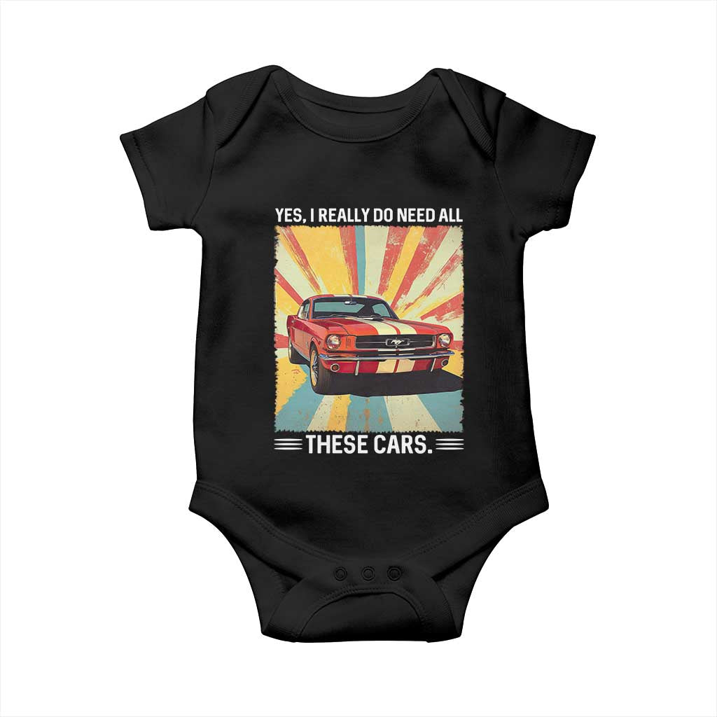 Funny Garage Mechanic Baby Onesie Yes I Really Do Need All These Cars - Wonder Print Shop