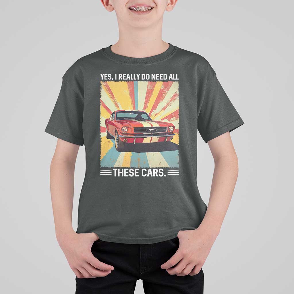 Funny Garage Mechanic T Shirt For Kid Yes I Really Do Need All These Cars - Wonder Print Shop