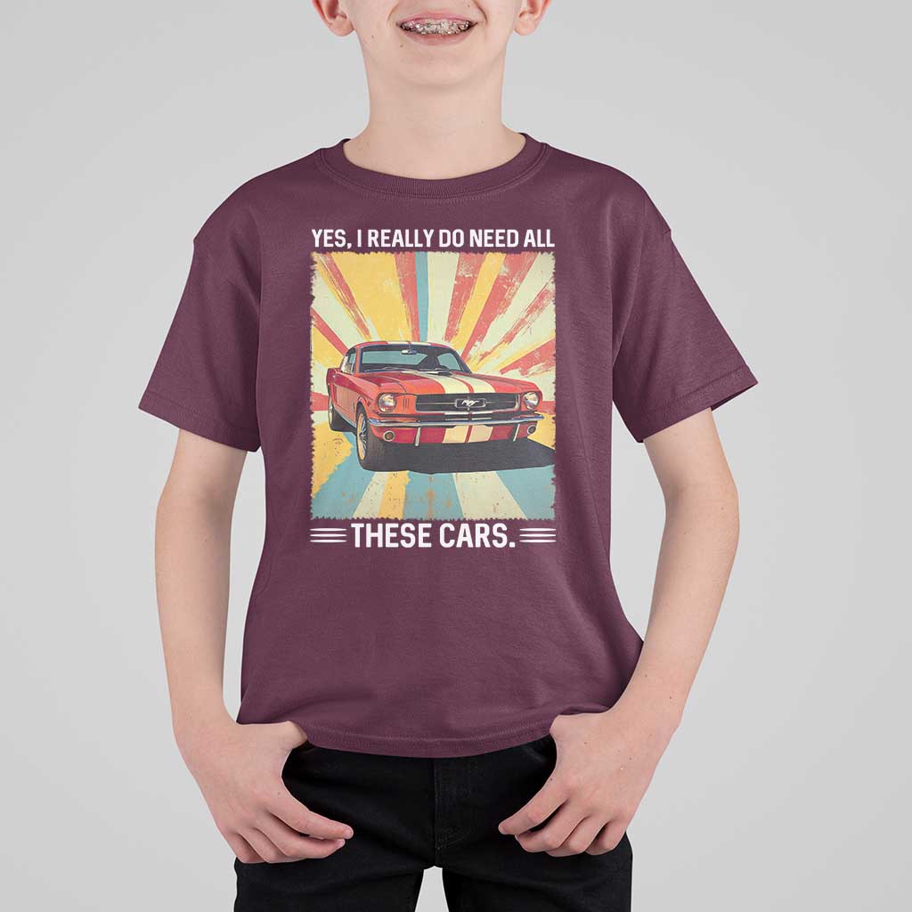 Funny Garage Mechanic T Shirt For Kid Yes I Really Do Need All These Cars - Wonder Print Shop