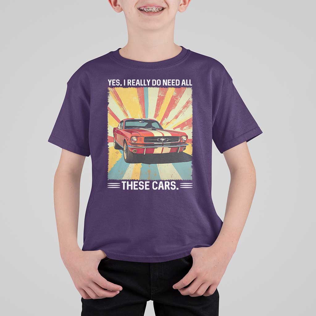 Funny Garage Mechanic T Shirt For Kid Yes I Really Do Need All These Cars - Wonder Print Shop