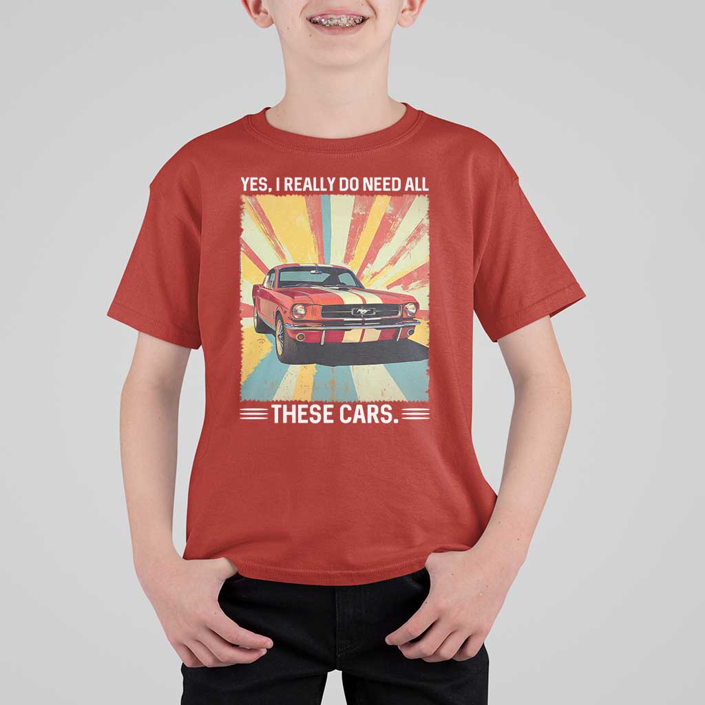 Funny Garage Mechanic T Shirt For Kid Yes I Really Do Need All These Cars - Wonder Print Shop