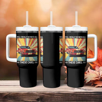 Funny Garage Mechanic Tumbler With Handle Yes I Really Do Need All These Cars