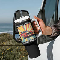 Funny Garage Mechanic Tumbler With Handle Yes I Really Do Need All These Cars