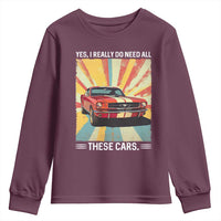 Funny Garage Mechanic Youth Sweatshirt Yes I Really Do Need All These Cars - Wonder Print Shop