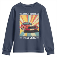 Funny Garage Mechanic Youth Sweatshirt Yes I Really Do Need All These Cars - Wonder Print Shop