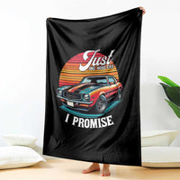 Funny Car Enthusiast Throw Blanket Just One More Car I Promise - Wonder Print Shop