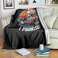 Funny Car Enthusiast Throw Blanket Just One More Car I Promise - Wonder Print Shop