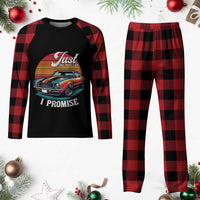 Funny Car Enthusiast Plaid Pajama Set Just One More Car I Promise - Wonder Print Shop