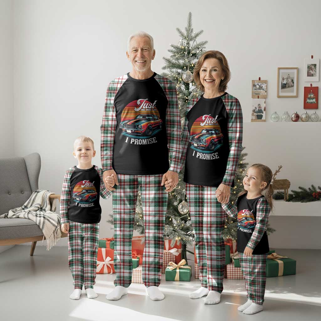 Funny Car Enthusiast Plaid Pajama Set Just One More Car I Promise - Wonder Print Shop