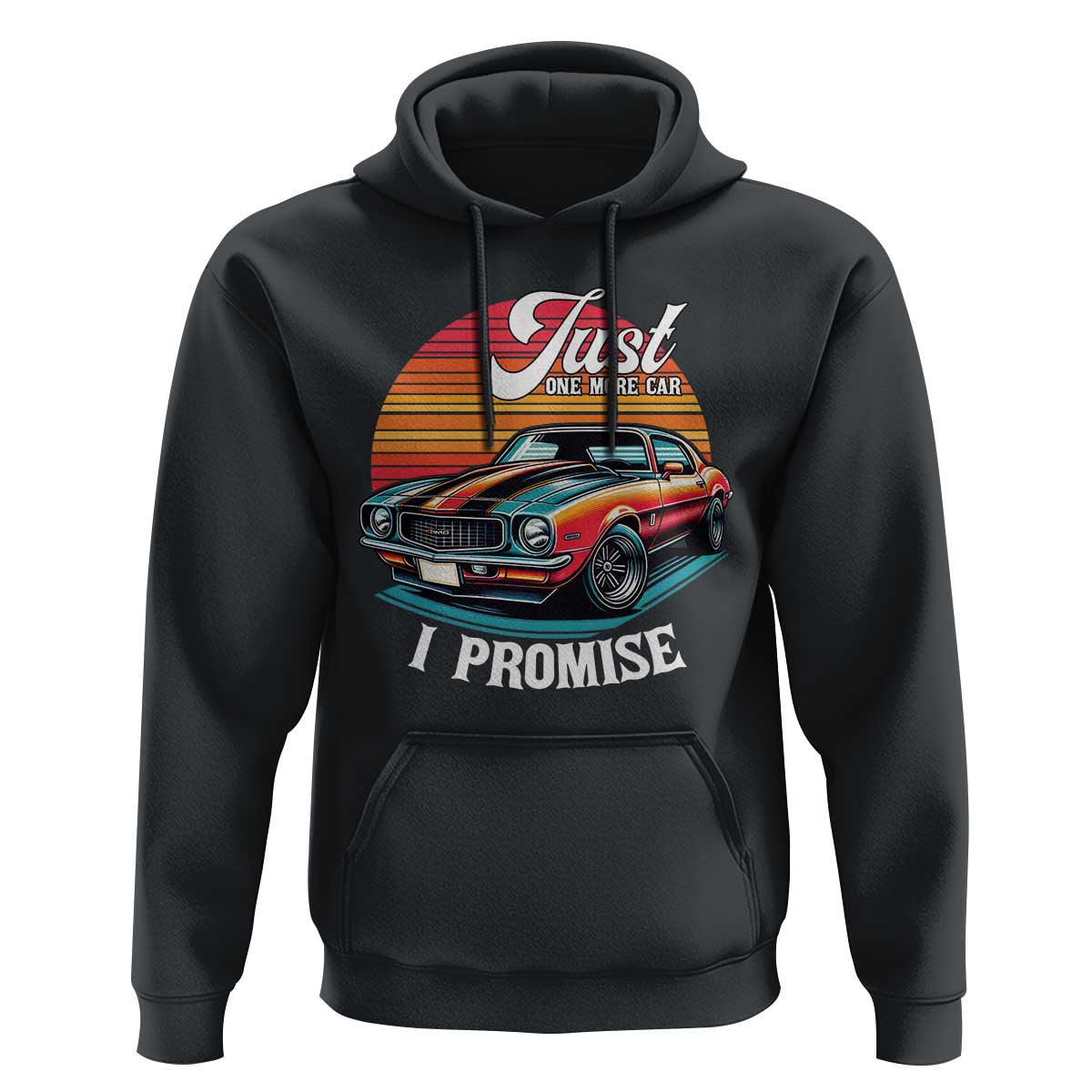 Funny Car Enthusiast Hoodie Just One More Car I Promise - Wonder Print Shop