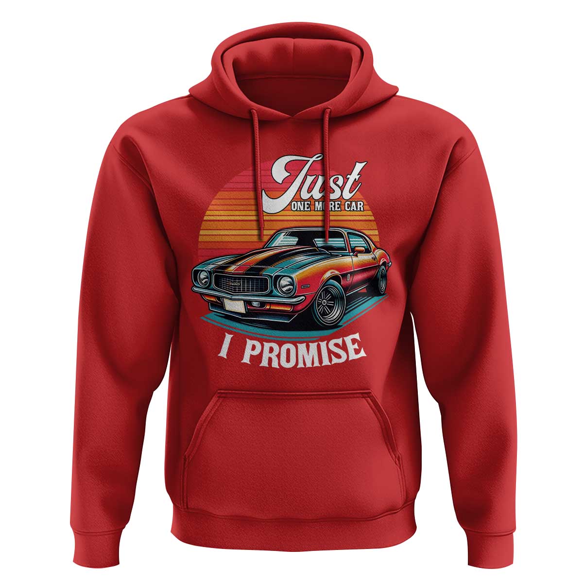 Funny Car Enthusiast Hoodie Just One More Car I Promise - Wonder Print Shop
