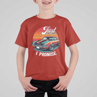 Funny Car Enthusiast T Shirt For Kid Just One More Car I Promise - Wonder Print Shop