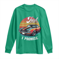 Funny Car Enthusiast Long Sleeve Shirt Just One More Car I Promise - Wonder Print Shop