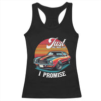 Funny Car Enthusiast Racerback Tank Top Just One More Car I Promise - Wonder Print Shop