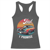 Funny Car Enthusiast Racerback Tank Top Just One More Car I Promise - Wonder Print Shop