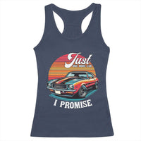 Funny Car Enthusiast Racerback Tank Top Just One More Car I Promise - Wonder Print Shop