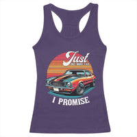 Funny Car Enthusiast Racerback Tank Top Just One More Car I Promise - Wonder Print Shop