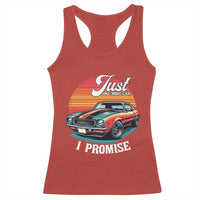 Funny Car Enthusiast Racerback Tank Top Just One More Car I Promise - Wonder Print Shop
