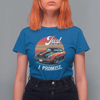 Funny Car Enthusiast T Shirt For Women Just One More Car I Promise - Wonder Print Shop